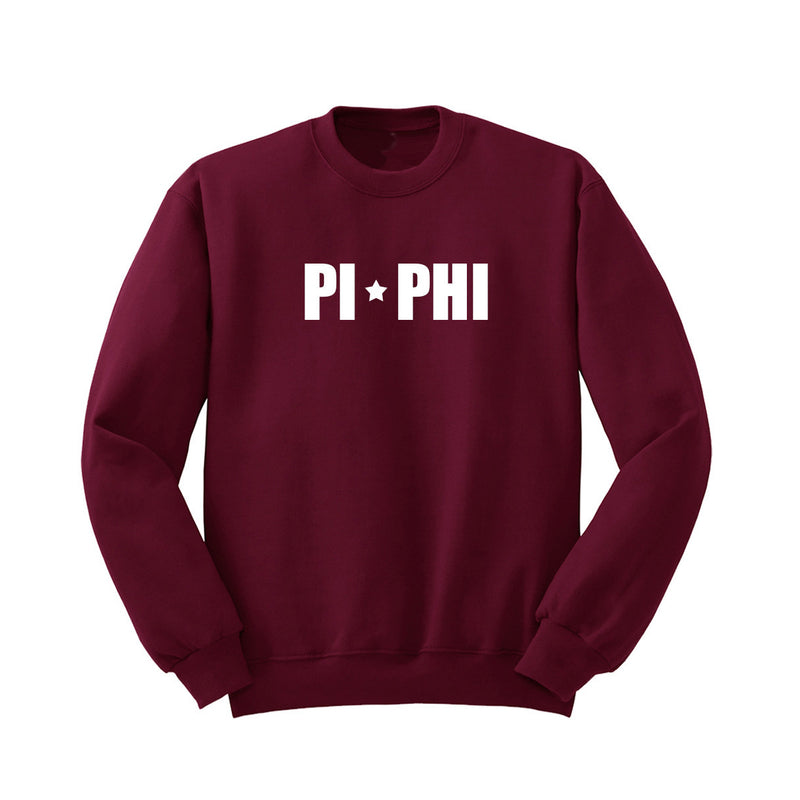 Pi Beta Phi Crewneck Sweatshirt - Stars