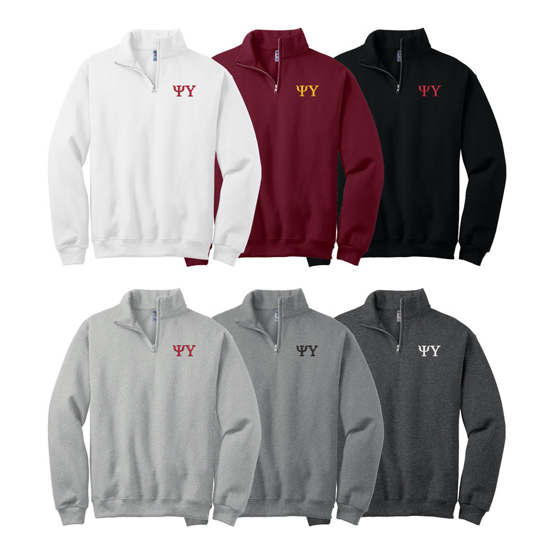 Psi Upsilon Quarter Zip - Letters