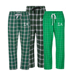 Sigma Alpha Flannel Pants - Embroidered Pjs