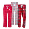 Chi Omega Embroidered Flannel Pants