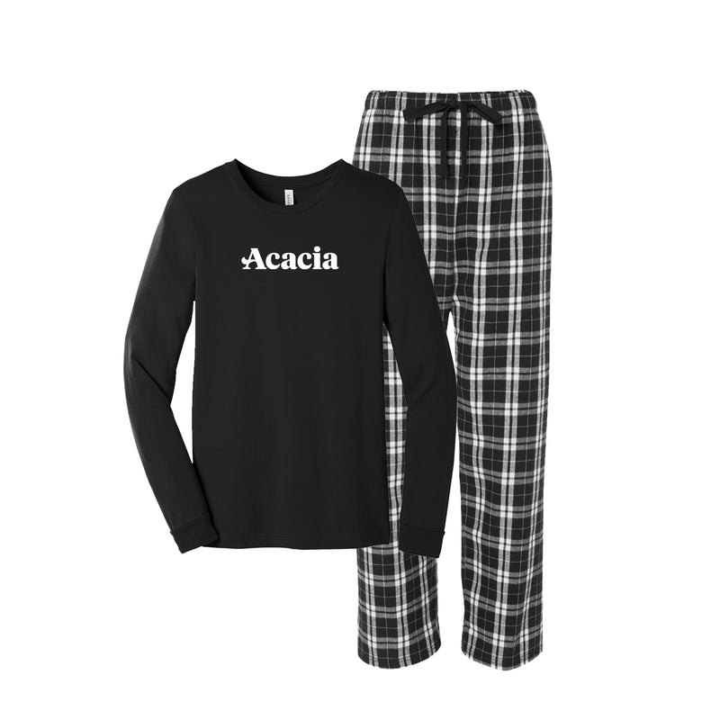 acacia Flannel Pant and Tshirt Set