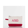 Alpha Chi Omega Canvas Cosmetic Bag