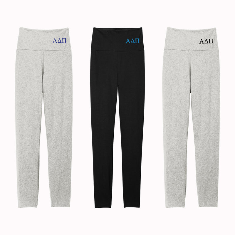 Alpha Delta Pi High Waist Leggings