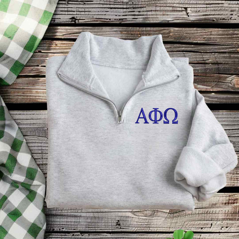 Alpha Phi Omega Pullover Qzip Sweatshirt