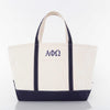 Alpha Phi Omega Large Canvas Tote Bag