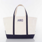 Alpha Phi Omega Large Canvas Tote Bag