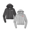 Alpha Sigma Alpha Cropped Zip Up Hoodie