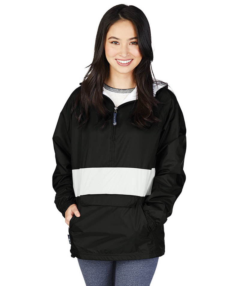 Phi Mu Classic Striped Windbreaker - Lined