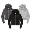 Kappa Alpha Theta Cropped Zip Up Hoodie