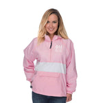 Phi Mu Classic Striped Windbreaker - Lined