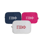 Pi Beta Phi Waffle Weave Cosmetic Bag