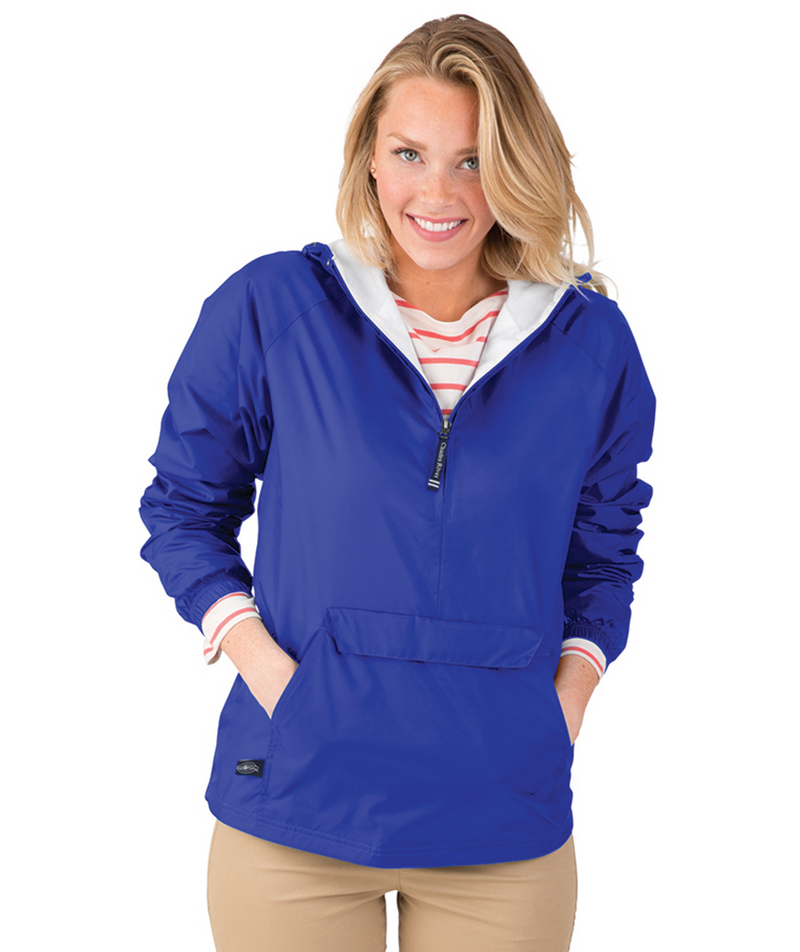 Alpha Delta Pi Classic Solid Pullover Windbreaker - Lined