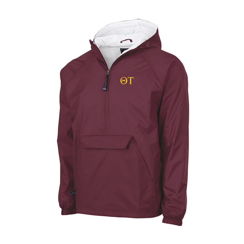 Theta Tau Flannel Lined Windbreaker - Letters